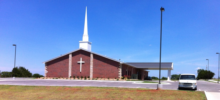 Completed Crosspoint Church construction in Stillwater, OK.